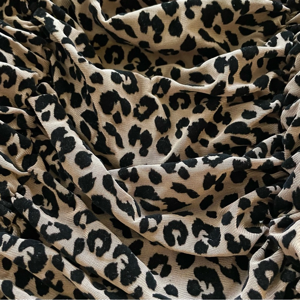 Majorelle Tabitha Ruched Bodycon Midi Dress Leopard Print Size Small - Picture 6 of 14